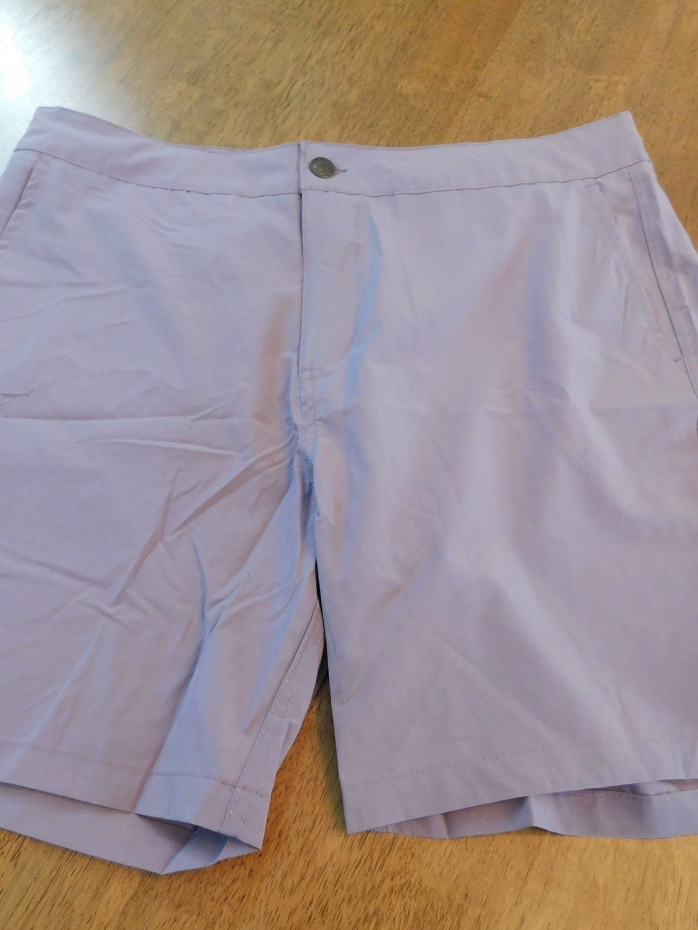 Men's Lavender Flat-Front Performance Shorts